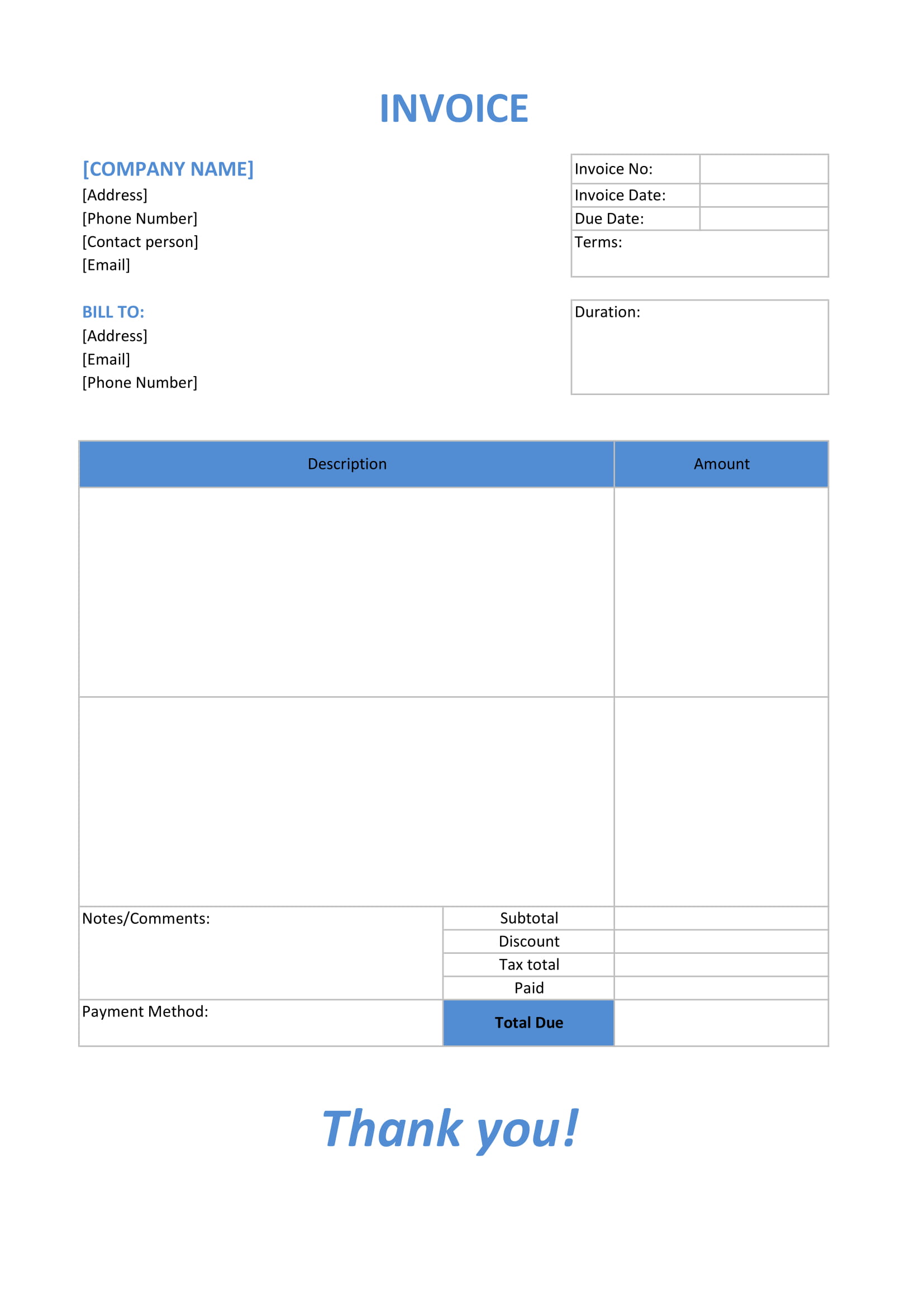 Rental Invoice Template – Rapdibooks Invoice In Invoice Template For Rent